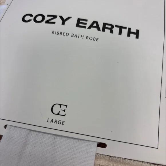 NWT Cozy Earth Ribbed robe L - Picture 2 of 6